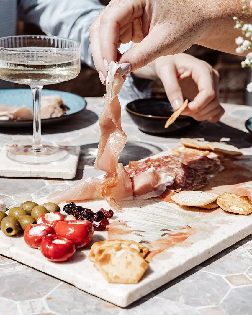 Finger food and drinks